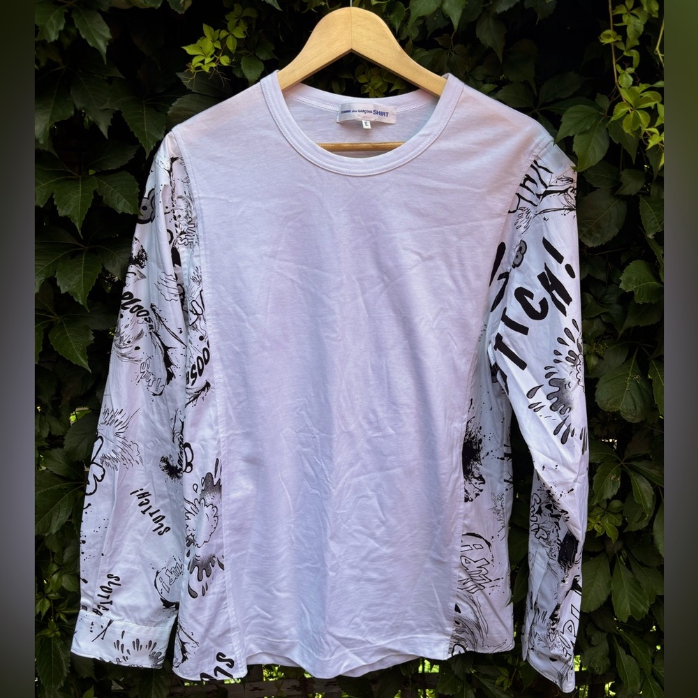 Comme des garçons Christian Marclay white shirt